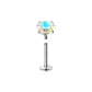 [Single]5mm Dazzling Color Zircon Stud Earrings
