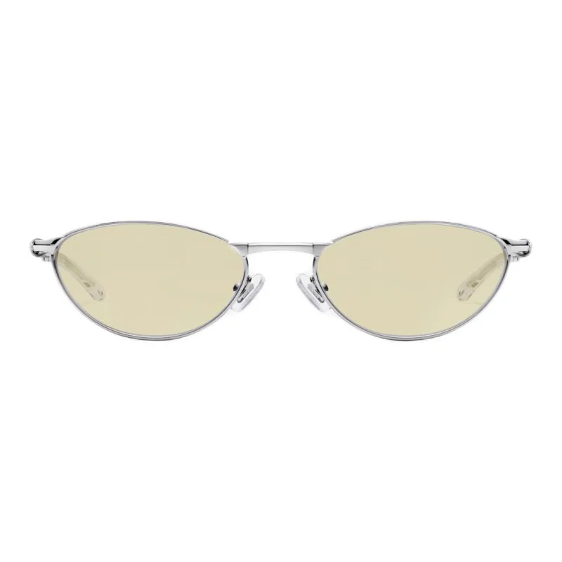 GENTLE MONSTER Metal Oval Sunglasses Unisex Silver-1