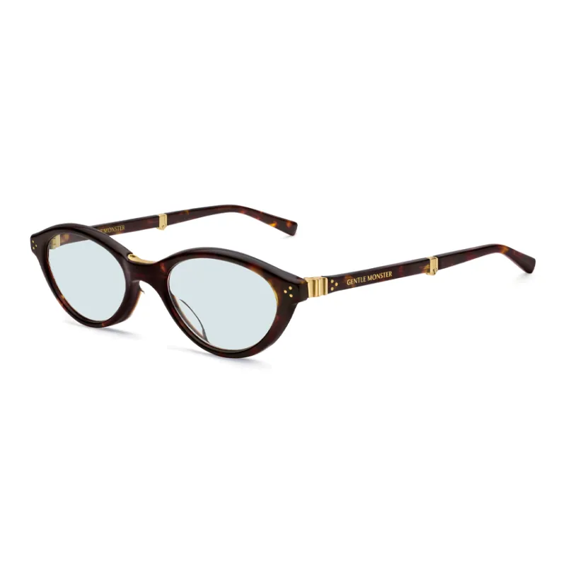 GENTLE MONSTER Plate Frame Irregular Shape Sunglasses Unisex Tortoiseshell-0