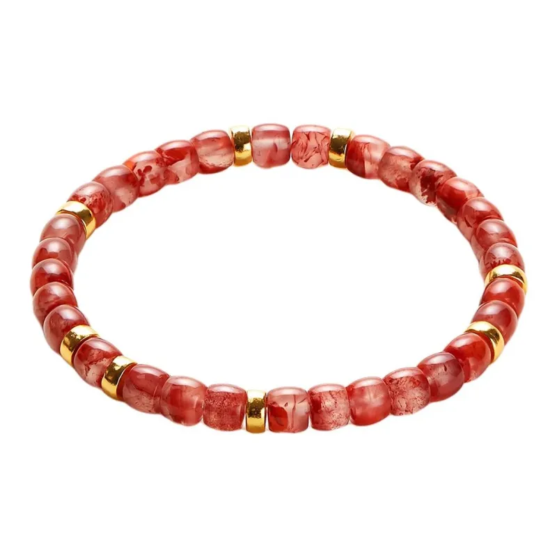 Xifeng Building Southern Red Agate Bracelets Women's-1