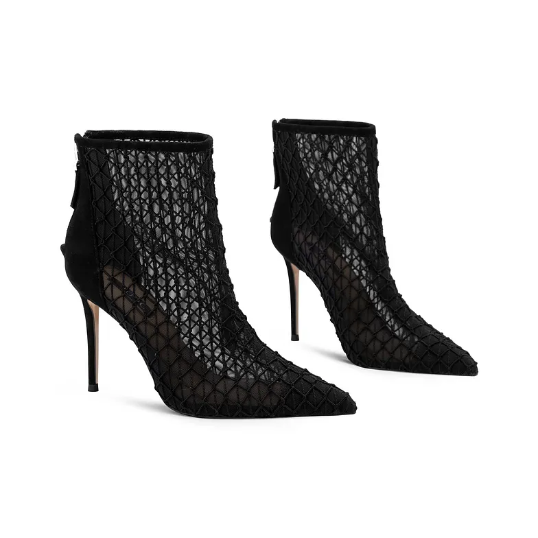 JOOC Ankle Boots Women's Sexy Black-2