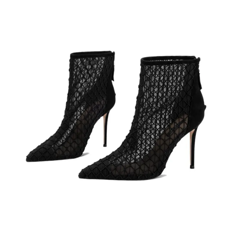 JOOC Ankle Boots Women's Sexy Black-3