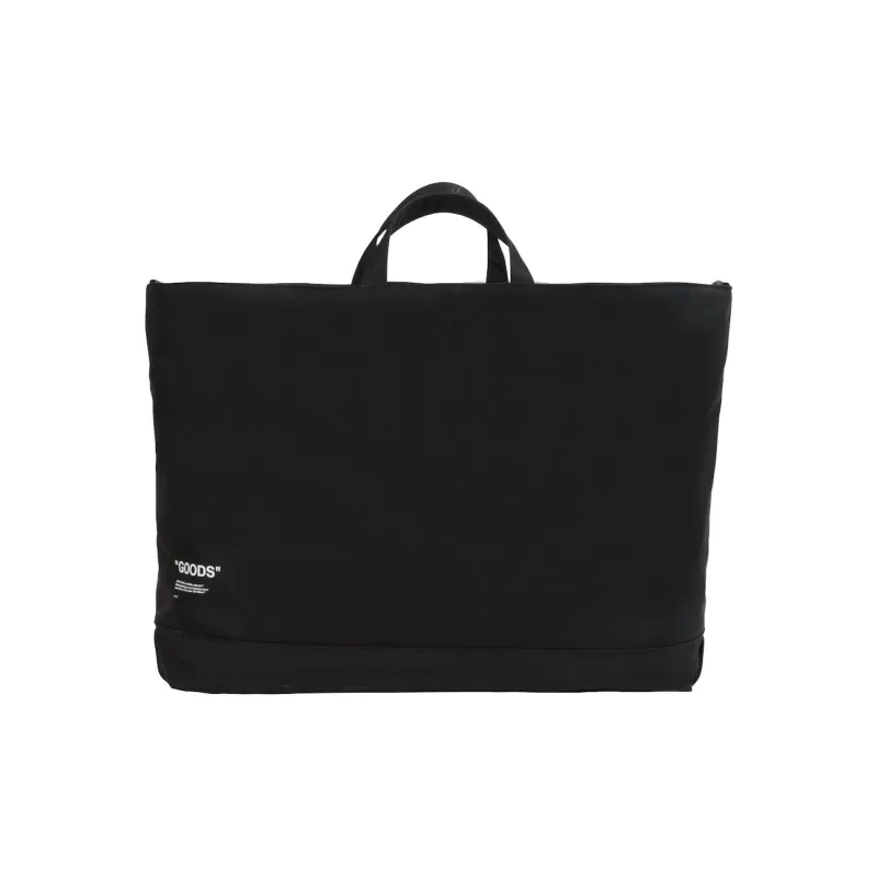 OFF-WHITE Polyester Tote Bag Shopping Bag Crossbody Handbag Unisex Black White-3
