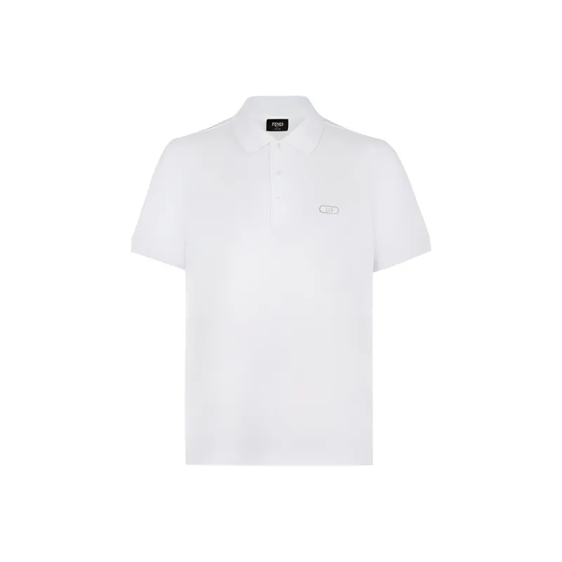 FENDI Polo Shirts Men White-0