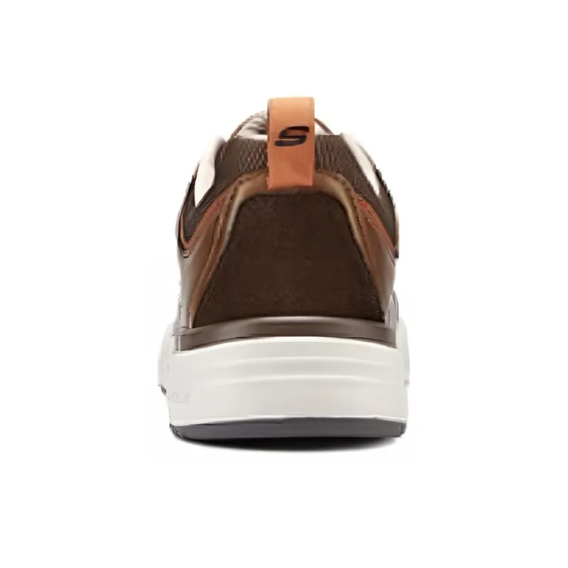 Skechers Abrasion Resistant Low Top Skateboard Shoes Men's Brown-3