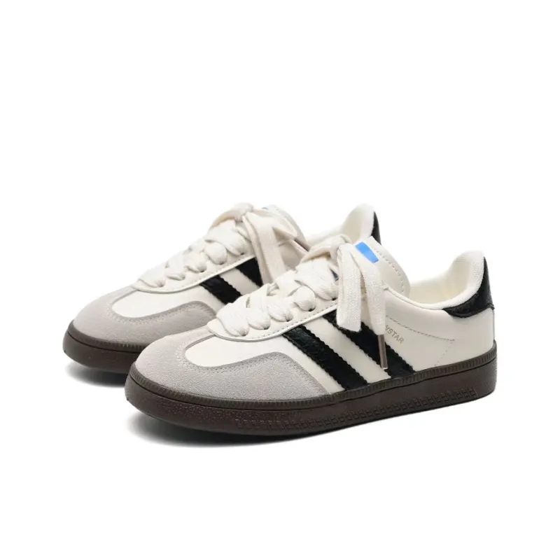SHUXIAOBEI Vintage German Army Trainers Cushioning, Wear Resistant Low Top Skateboard Shoes Women's-10