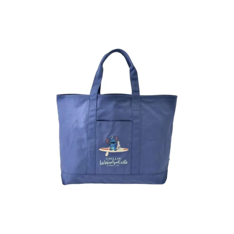 Disney 100% Cotton Tote Bag, Shopping Bag, Handbag Unisex Blue-0