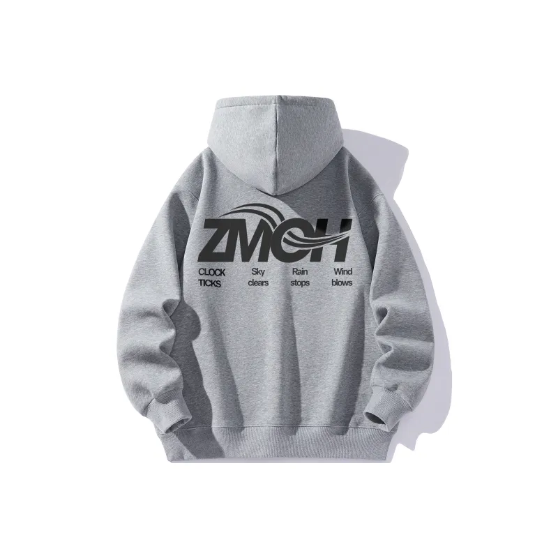 ZMOH Fleece Lined Hoodie Unisex Couple's-21