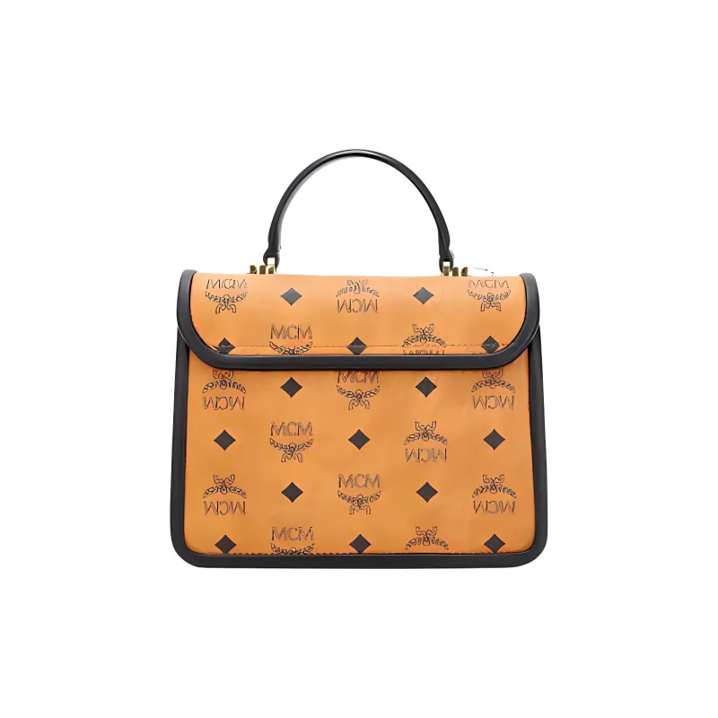 MCM Patricia Satchel Visetos Handbags-2