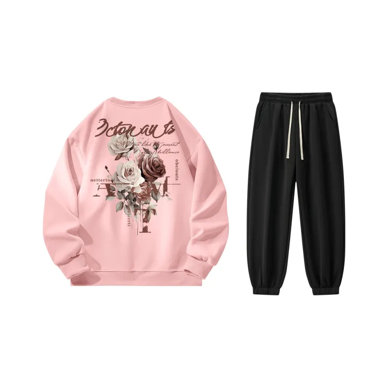 Small Columns Under The Sea Sweatshirt Set Unisex-20