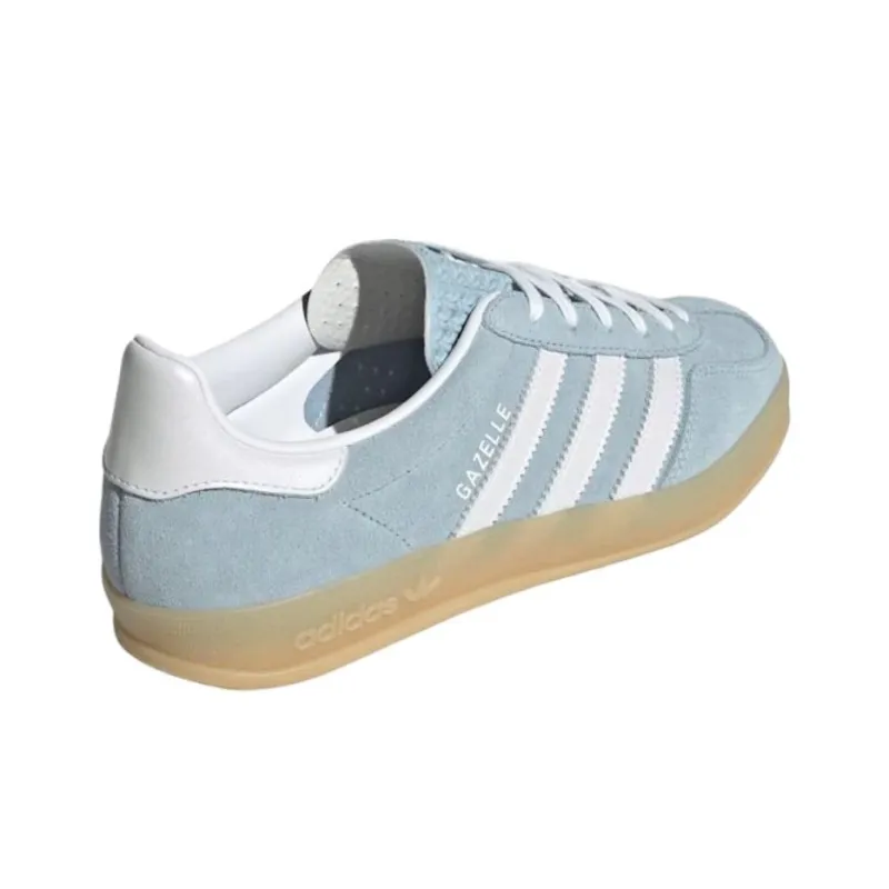 Adidas Originals GAZELLE INDOOR Abrasion Resistant Low Top Skateboard Shoes Women's Blue-3