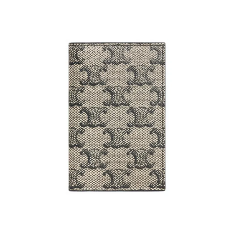 CELINE Canvas Card Holder Men's Beige-0