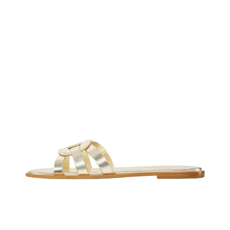 DIOR D Club Slide Slippers Women's Gold-0