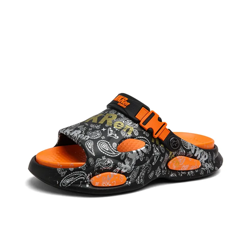 Budding Bear EVA Slip Resistant Odor Resistant Abrasion Resistant Slide Slippers Men's-9
