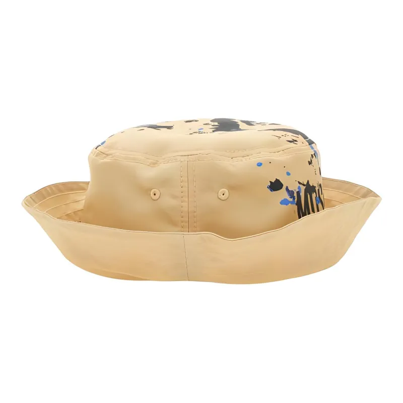 MOSCHINO Logo Printed Flat Crown Bucket Hat-1