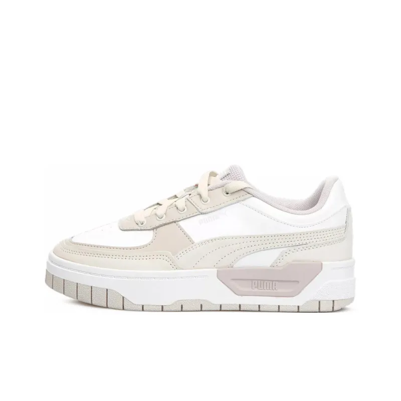 PUMA Cali Dream Anti Slip Wear Resistant Low Top Skateboard Shoes Women's Ecru-0