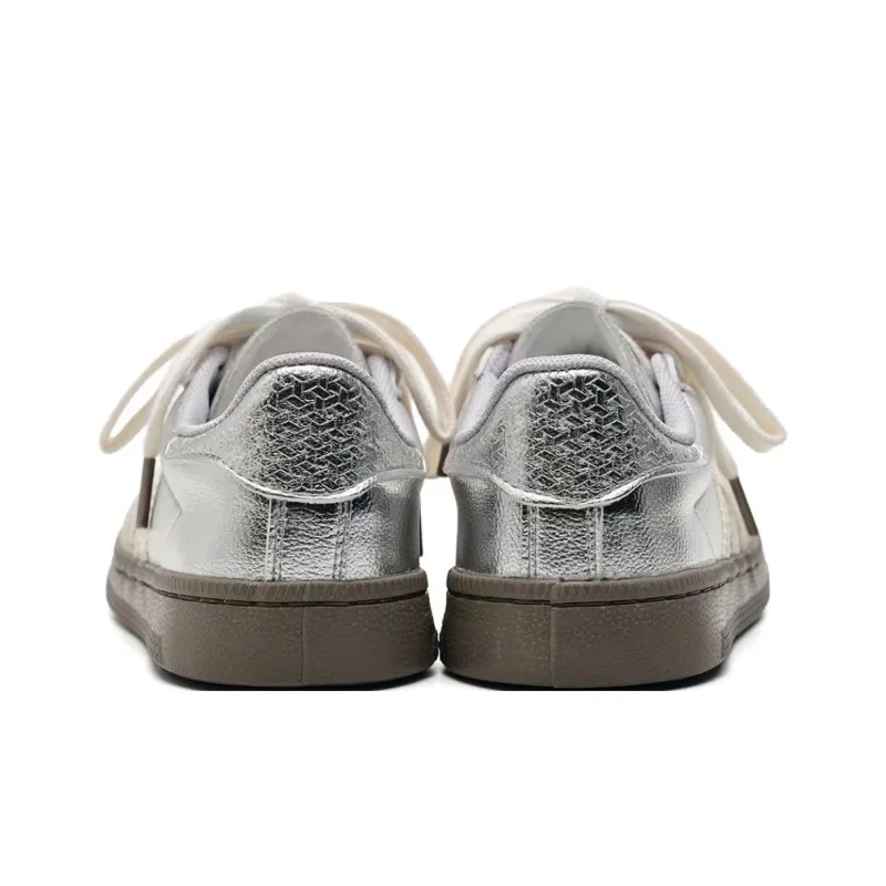 SHUXIAOBEI Vintage German Army Trainers Cushioning, Wear Resistant Low Top Skateboard Shoes Women's-25