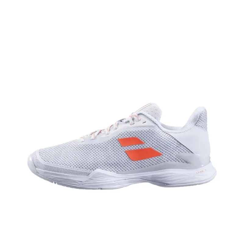 Babolat JET TERE Breathable And Lightweight Low Top Tennis Shoes Women's White Coral-0