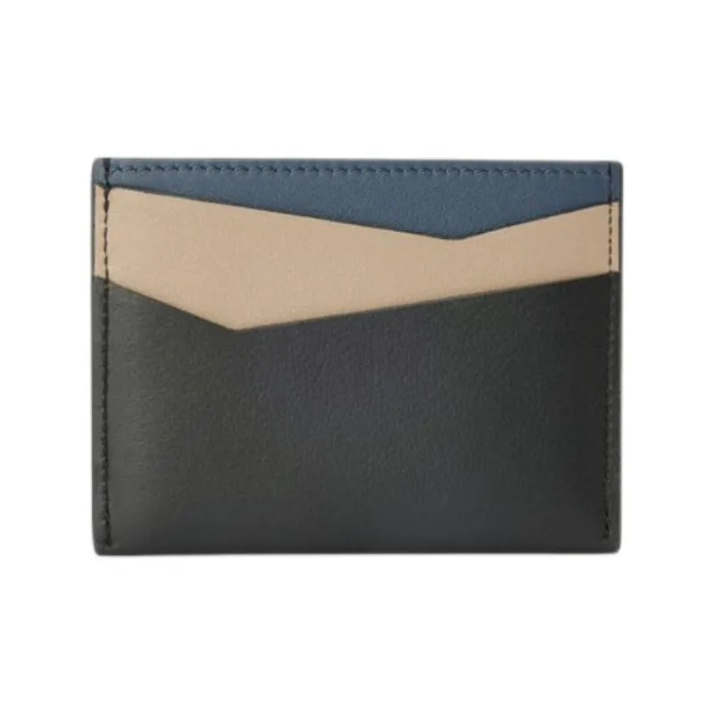 LOEWE Puzzle Calfskin Card Holder Unisex Black & Multicolor-2