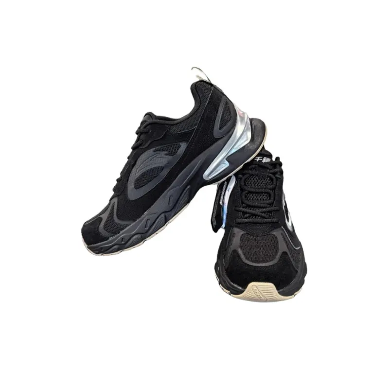Anta Millennial Slip Resistant Low Top Casual Shoes Men's Black Silver-3