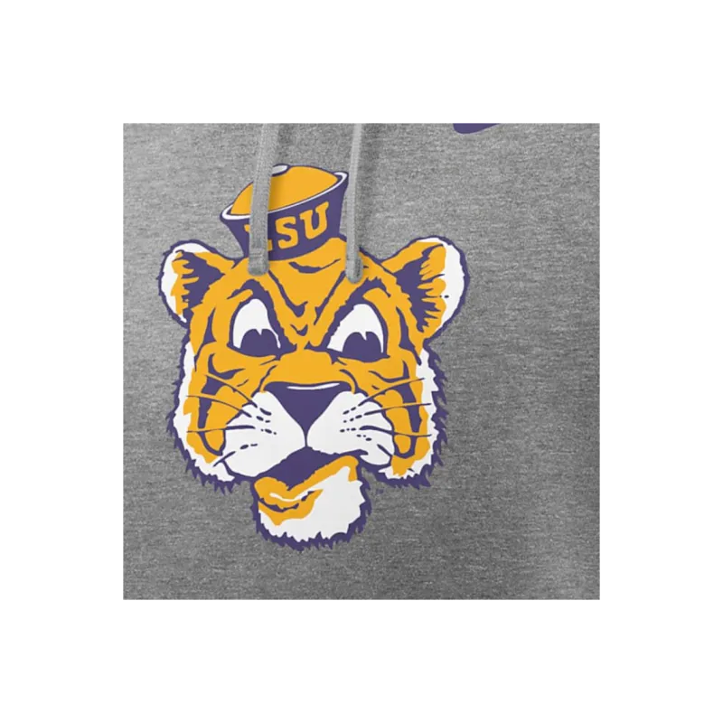 Nike Lsu Tigers Legacy Club Primary Logo Men's Nike College Pullover Hoodie-3