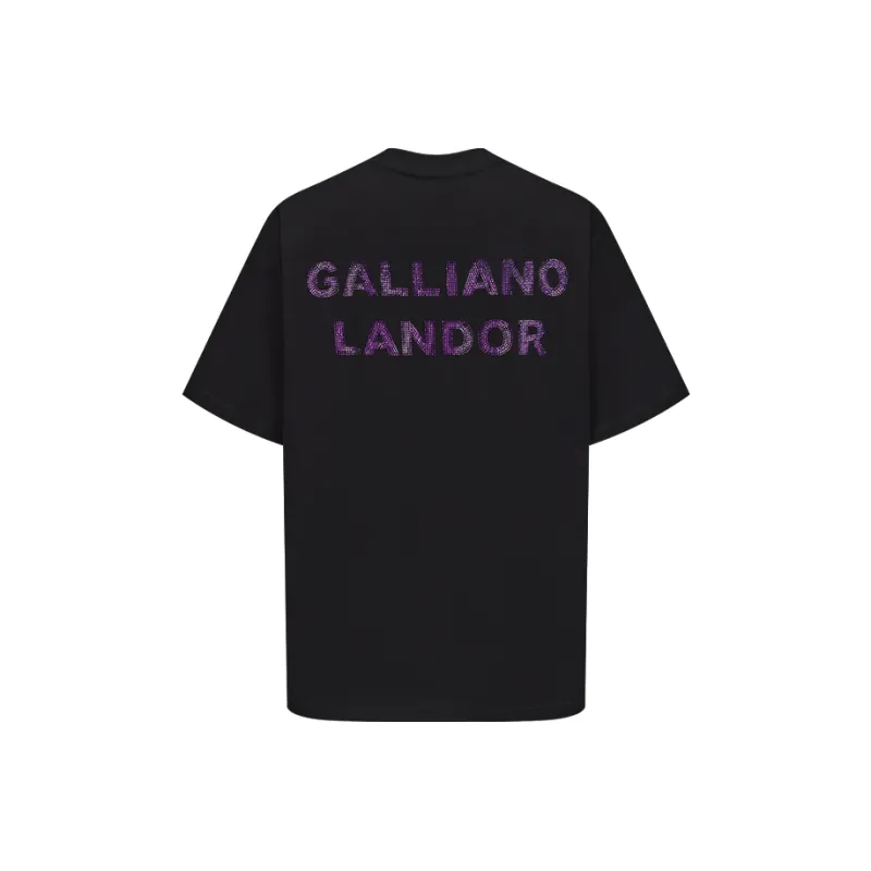 GALLIANO LANDOR T Shirt Unisex Black-1