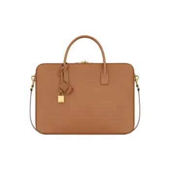 SAINT LAURENT SAC DE JOUR Leather One Shoulder Handbag Tubas Women's Brick