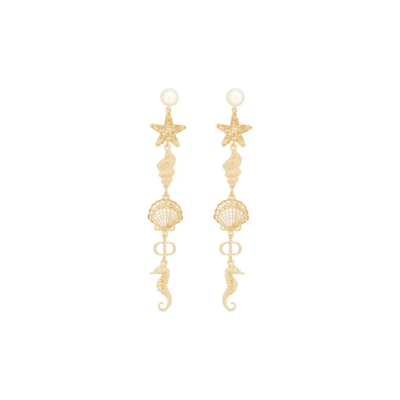 DIOR Metal Earrings Women's Gold-0