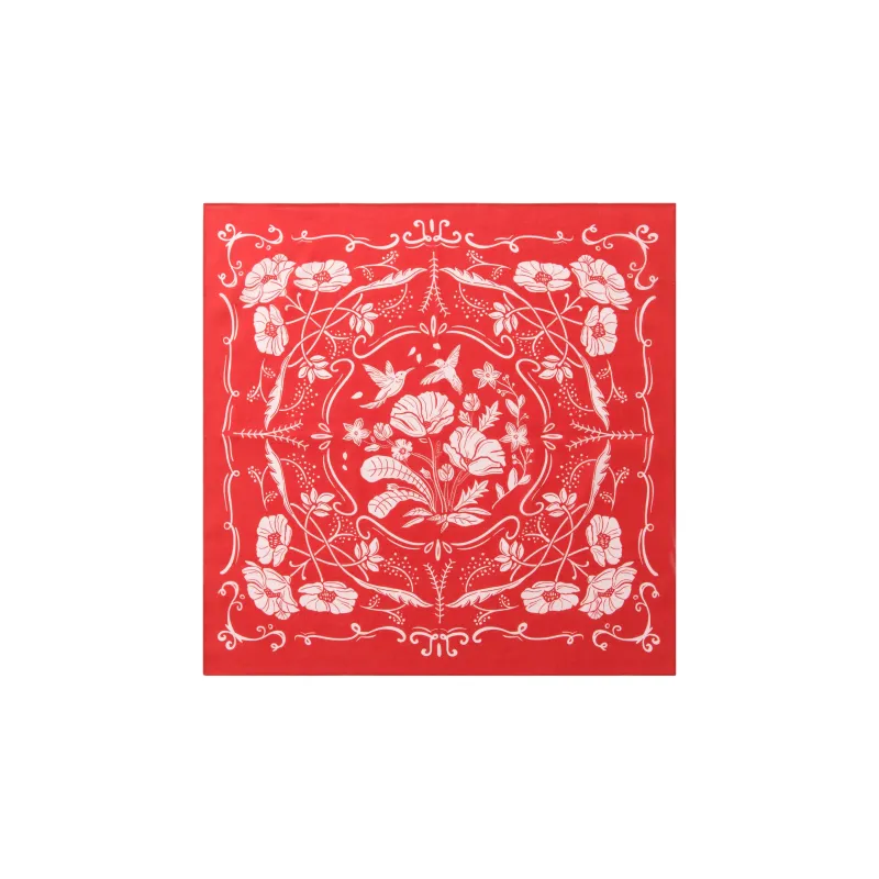 GUNTANGSHIGUANG Cotton Square Scarf Handkerchief Unisex-0