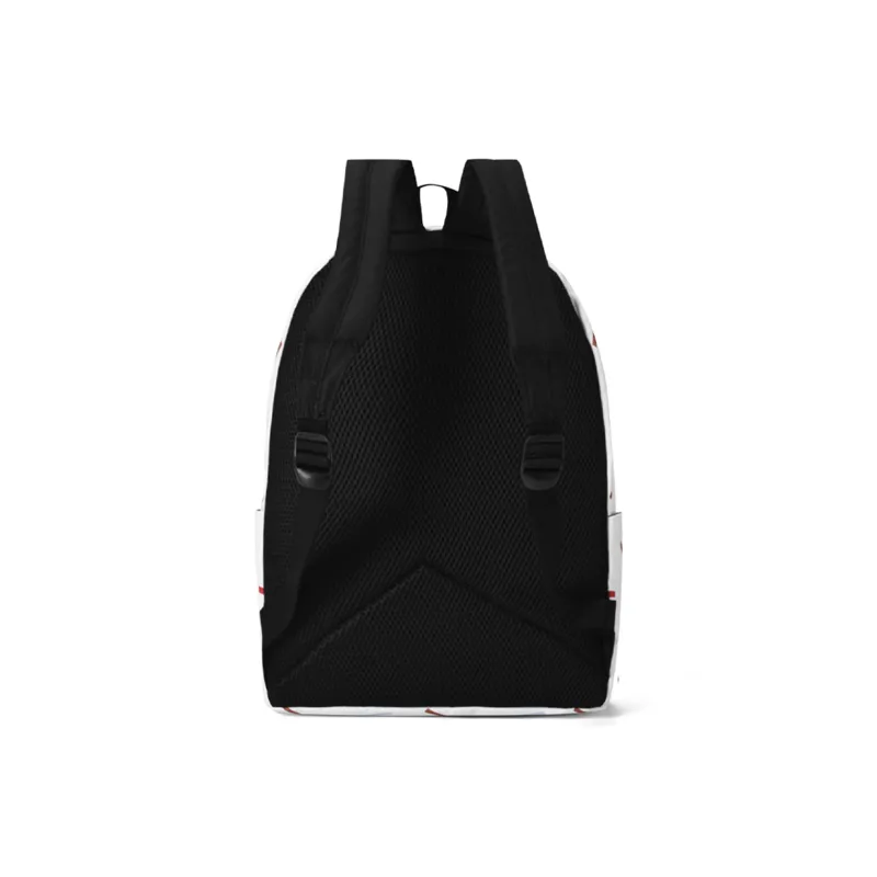 ONRF SOUNDBYTE Collaboration Polyester Laptop Bag Backpack Medium Size Unisex White-4