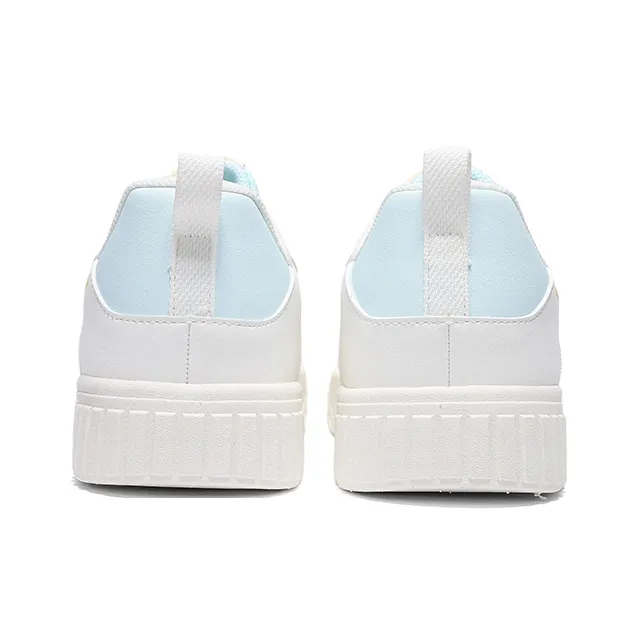 Erke Abrasion Resistant, Lightweight, And Breathable Low Top Skateboard Shoes Men's Microcrystal White Tranquil Blue-4