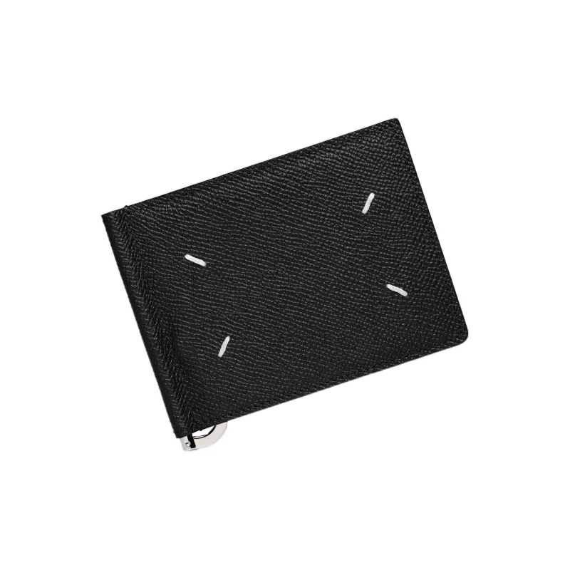 Maison Margiela Grain Leather Wallet Men's Black-2