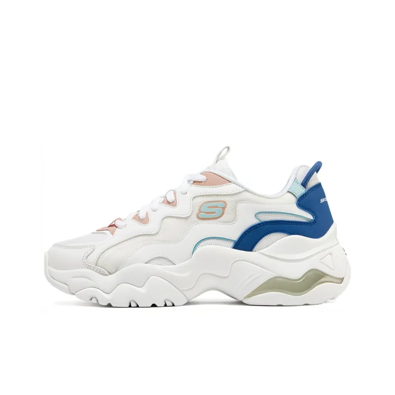 Skechers DLites 3 High Alert Shoes 'White Blue' Women's-0