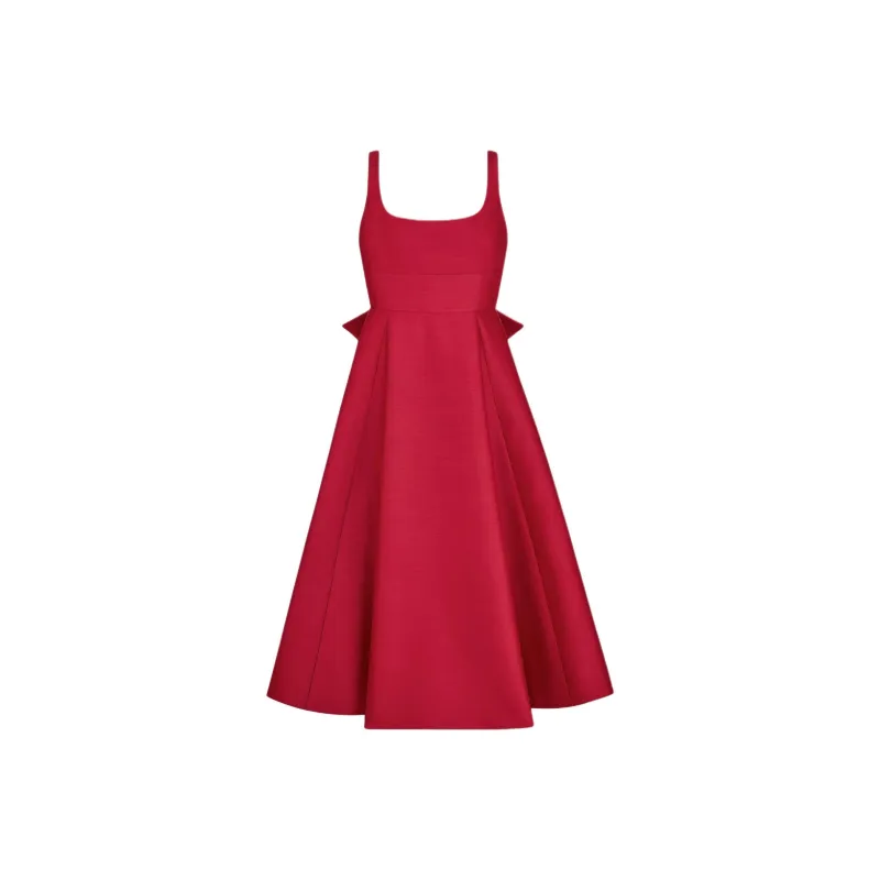 DIOR Slip Dresses Women's Red-0