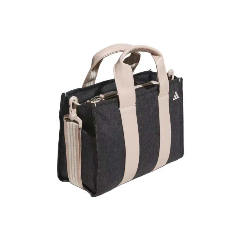 Adidas Polyamide Tote Bag Shopping Bag Shoulder Bag Crossbody Bag Handbag Unisex Black-2