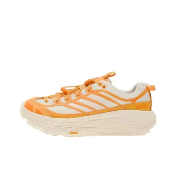 HOKA ONE ONE Mafate Three 2 Abrasion Resistant Low Top Casual Running Shoes Unisex Pink Orange