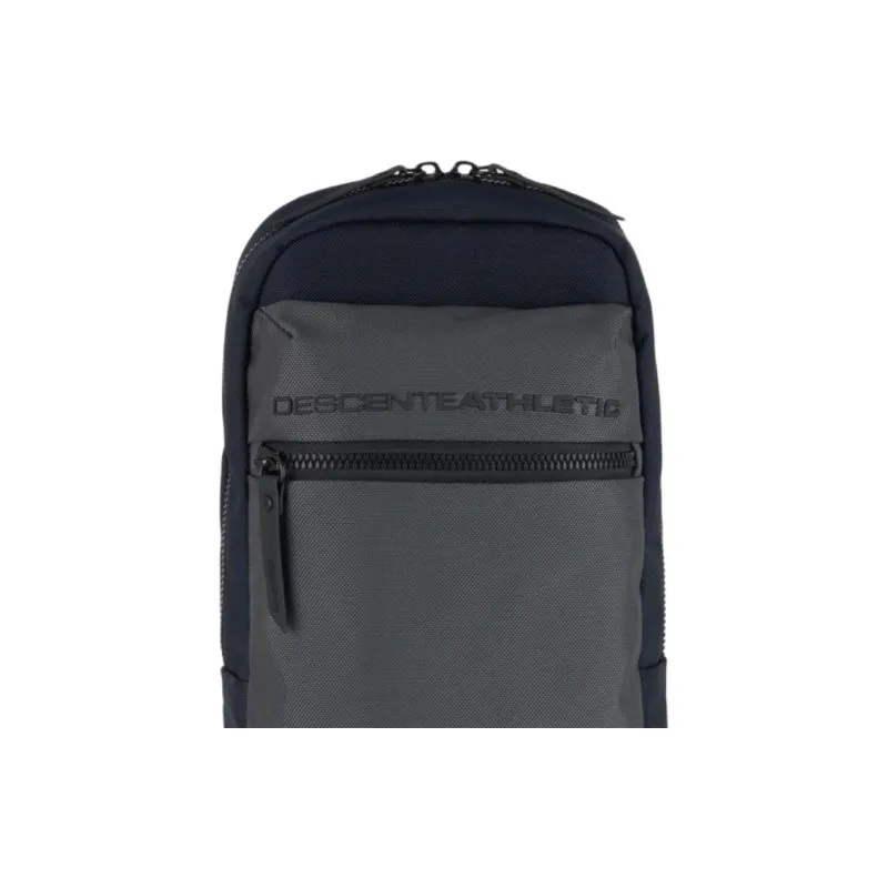 DESCENTE Shoulder Bag, Crossbody Bag, Sling Bag Textured Cotton Fabric Black/Gray Unisex-5