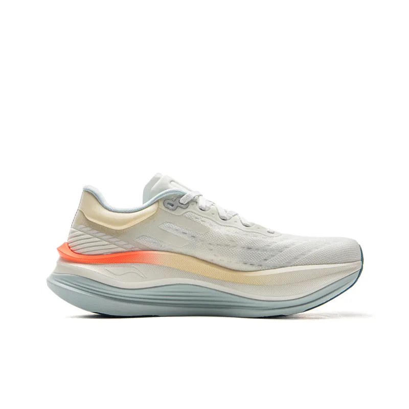 LiNing Yueying 5 Pro Shock Absorbers Rebound Low Top Sprint Running Shoes Women's Ivory-1