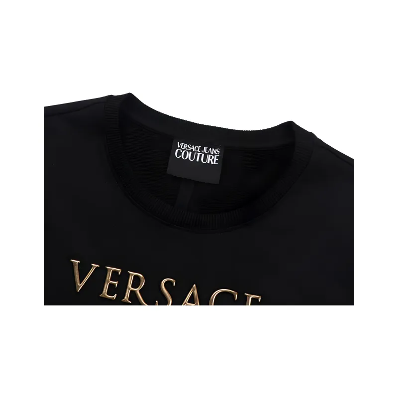 VERSACE Short Sleeved Dresses Women's Black-5