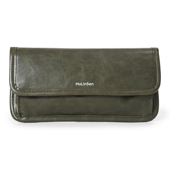 Mulinsen Pu Wallet Regular Men's Black/Vintage Green-1