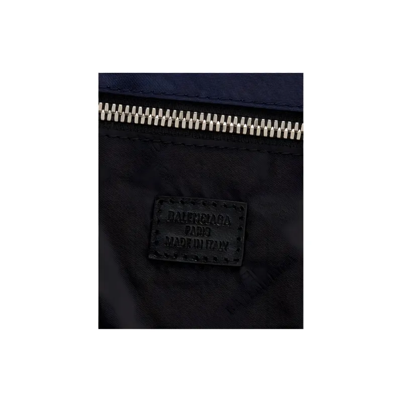 Balenciaga Nylon Handbag Large Size Women's Marine Blue-4