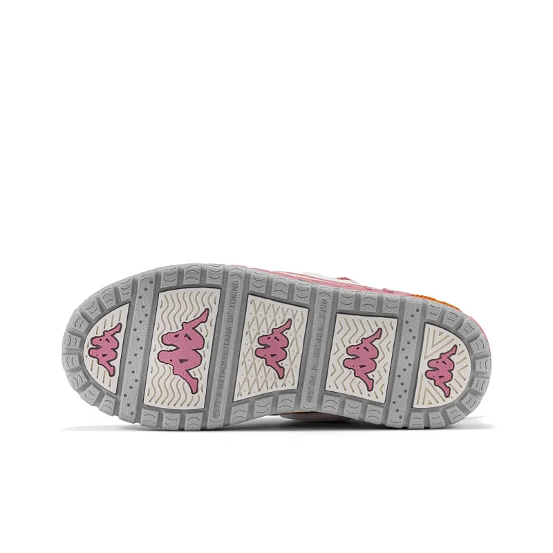 Kappa Anti Slip Wear Resistant Mid Top Skateboard Shoes Women's Milk White-5
