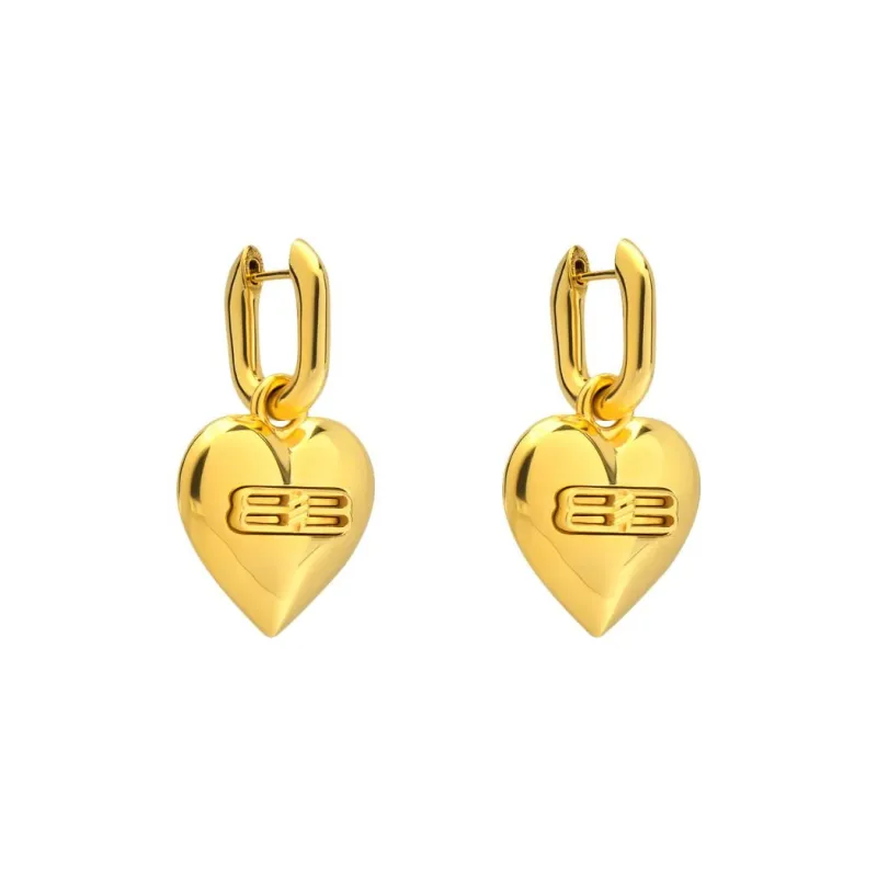 Balenciaga Bb Icon Heart Earrings-2
