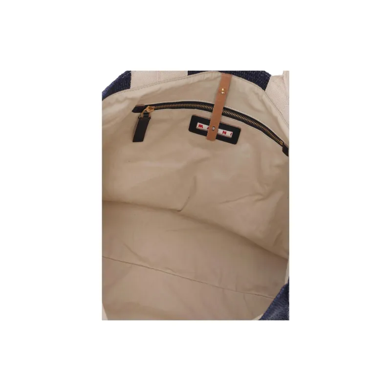MARNI Logo Embroidered Top Handle Bag-3