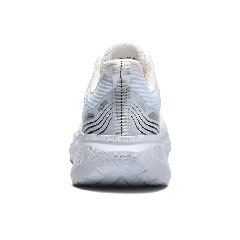 LOTTO Cushioning Rebound Abrasion Resistant Breathable Low Top Casual Running Shoes Men's White Powder Blue-3