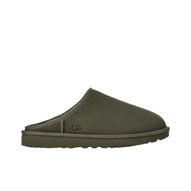 UGG Classic Slip On Abrasion Resistant Closed Toe Slippers Men's Green-1