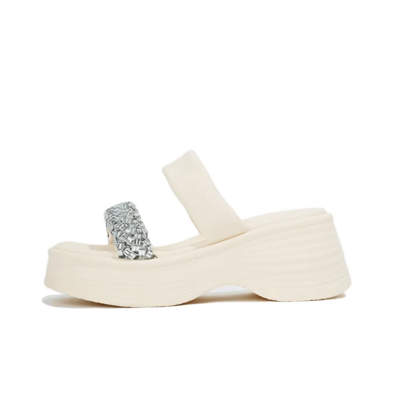 Shoe Lady Rhinestone Odor Resistant, Abrasion Resistant, Quick Dry Slide Slippers Women's-2