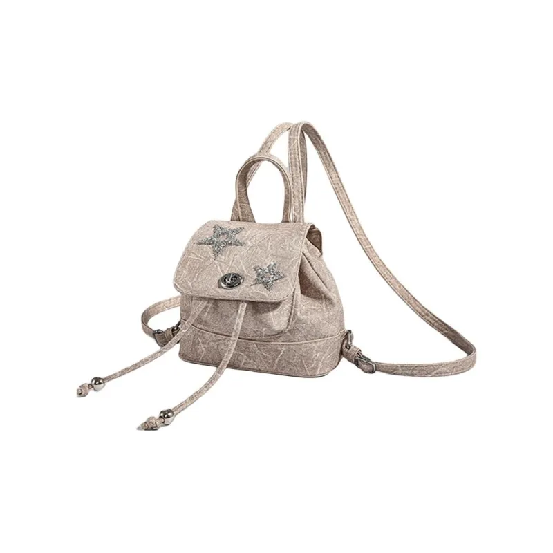 Duoluplo Doron Paul Nylon Fabric Backpack Women's Gray/Blue/Black/Khaki-10