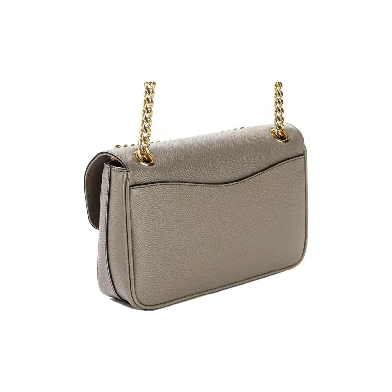 PRADA Saffiano Cow Leather Crossbody Bag Shoulder Bag Women's Gray-2