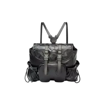 Disney Artificial Leather Backpack Unisex Black